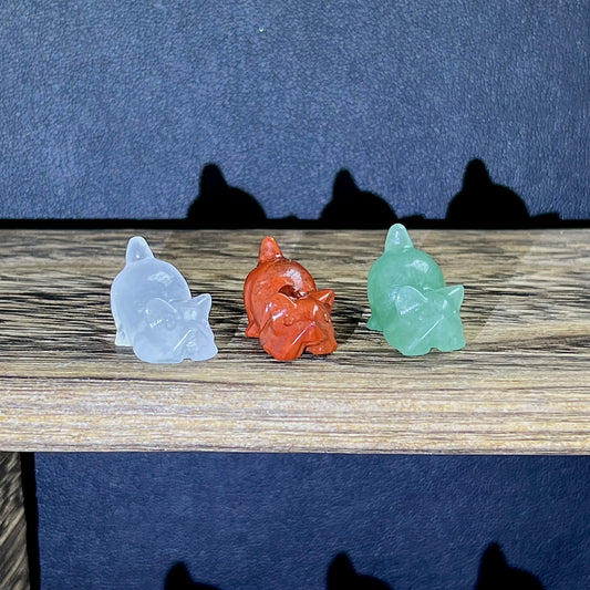 Mini colorful material carvings-Tail Up Cats