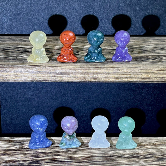 Mini colorful material carvings-Alien