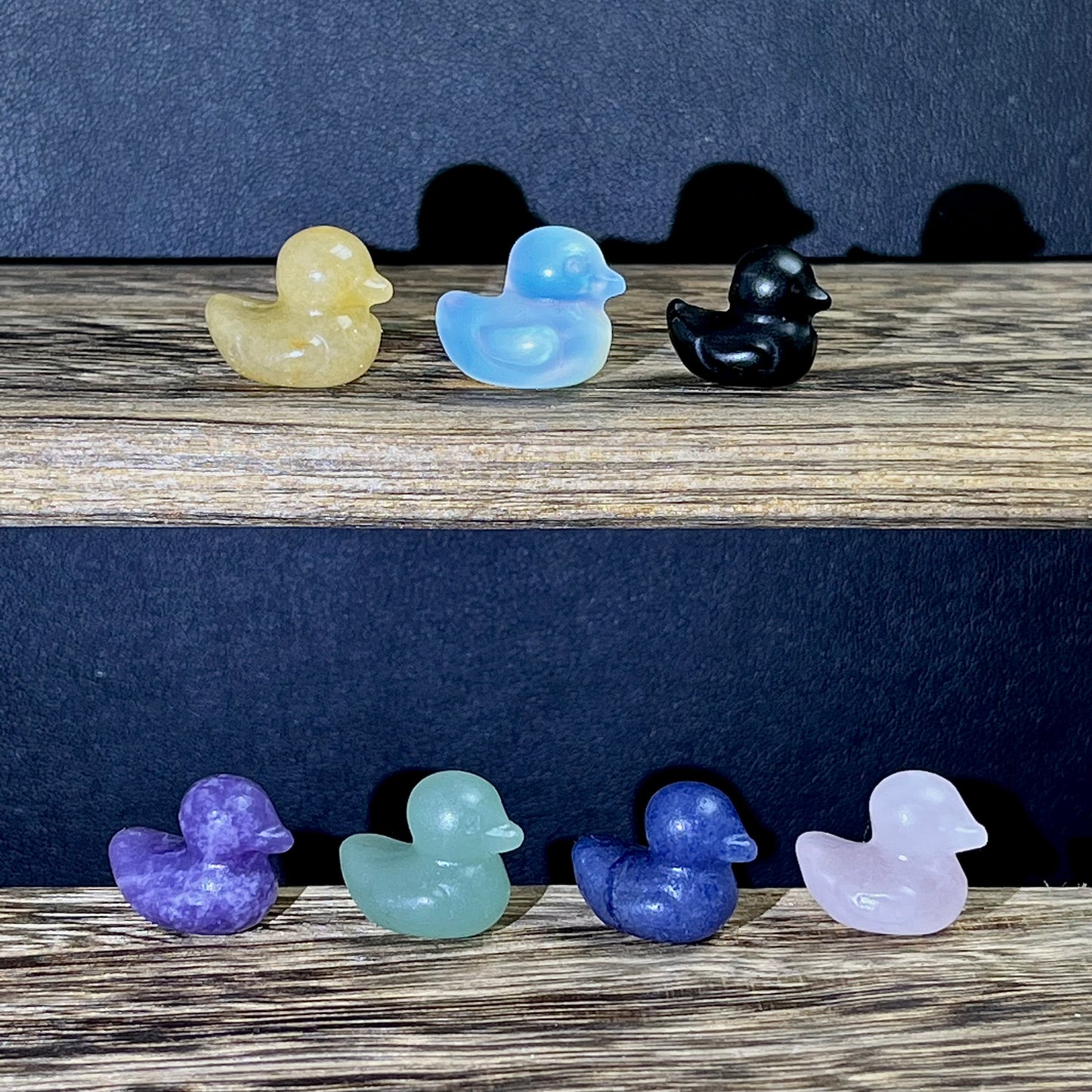 Mini colorful material carvings-Duck