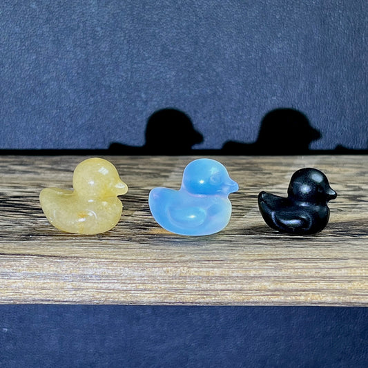 Mini colorful material carvings-Duck