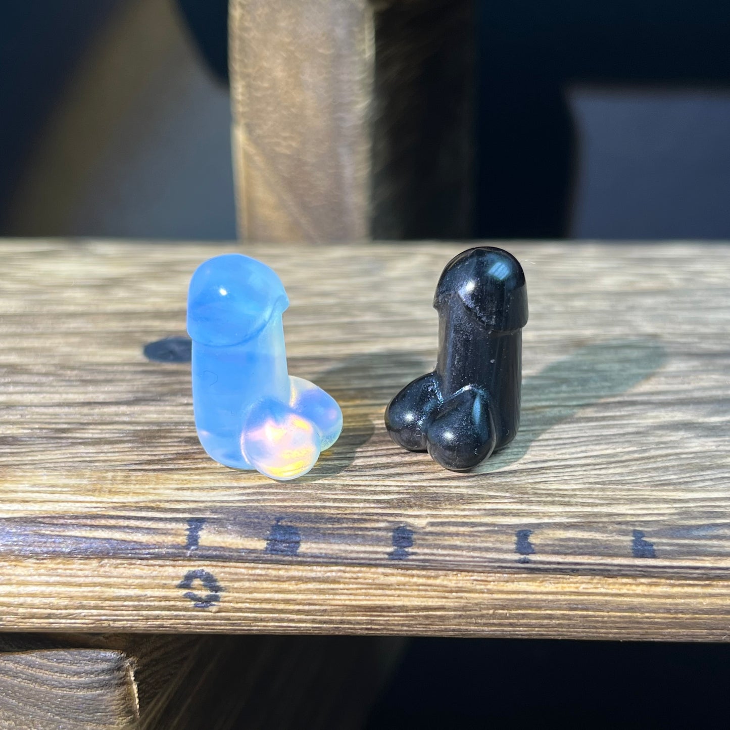 Mini Obsidian and Opalite carvings - mixed carvings