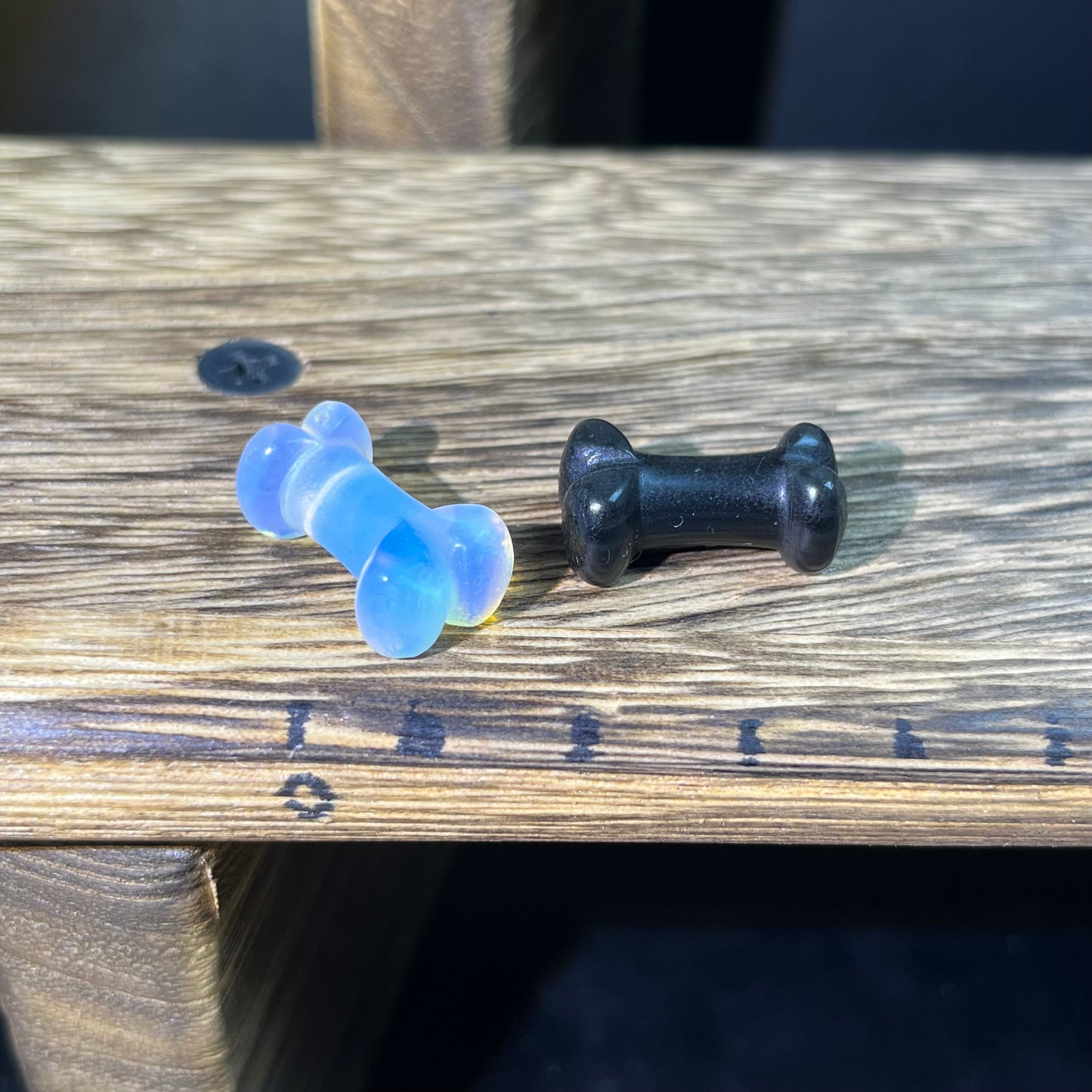 Mini Obsidian and Opalite carvings - mixed carvings