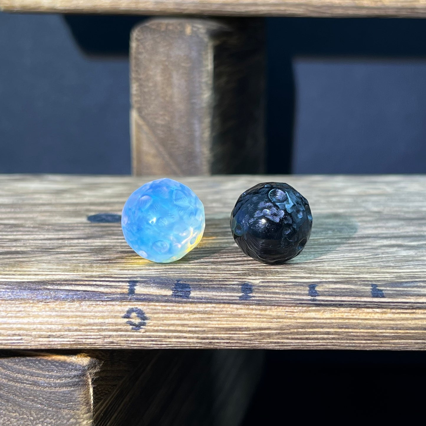 Mini Obsidian and Opalite carvings - mixed carvings