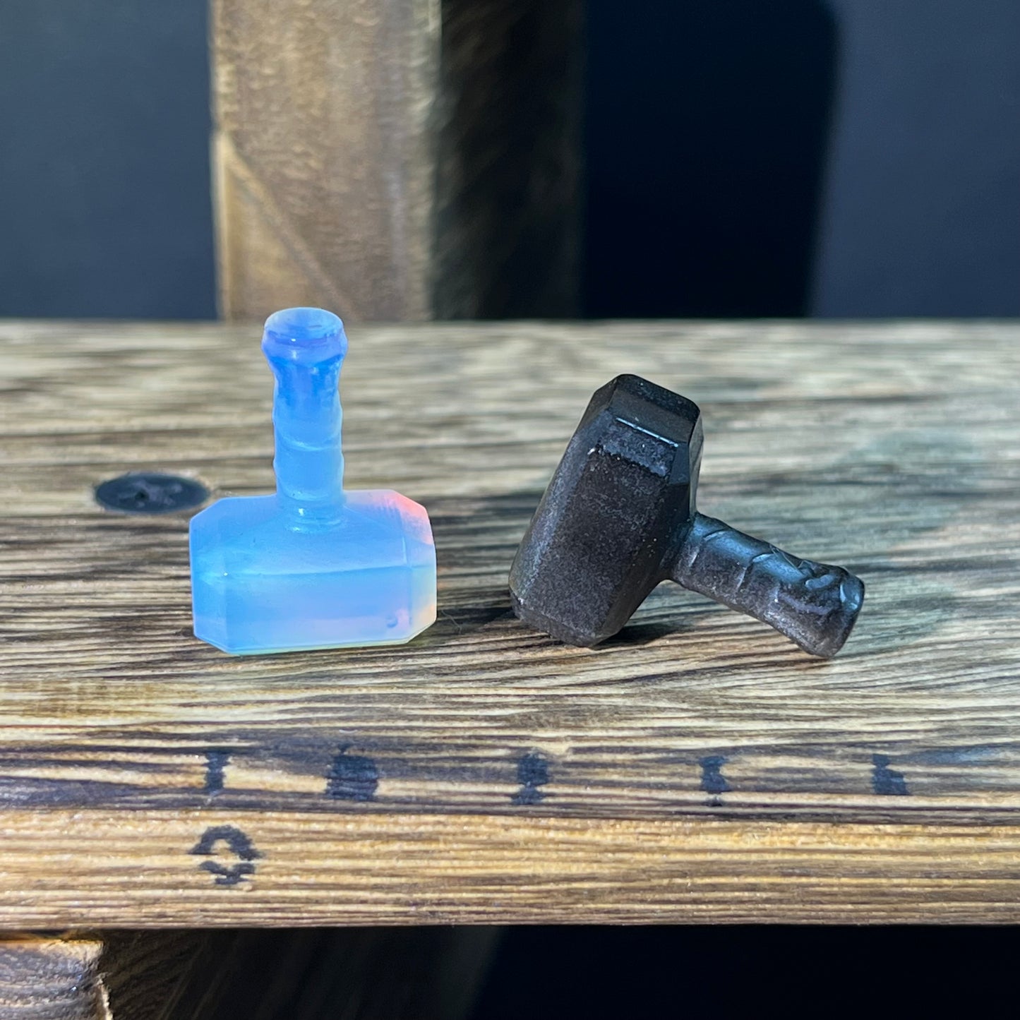 Mini Obsidian and Opalite carvings - mixed carvings