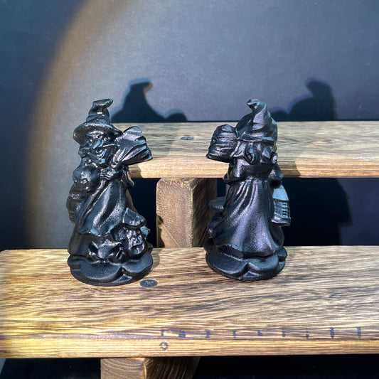 Black Obsidian Witch Carvings