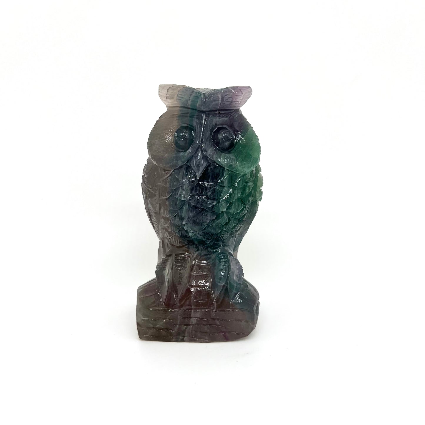 Handmade Fluorite Big Owl