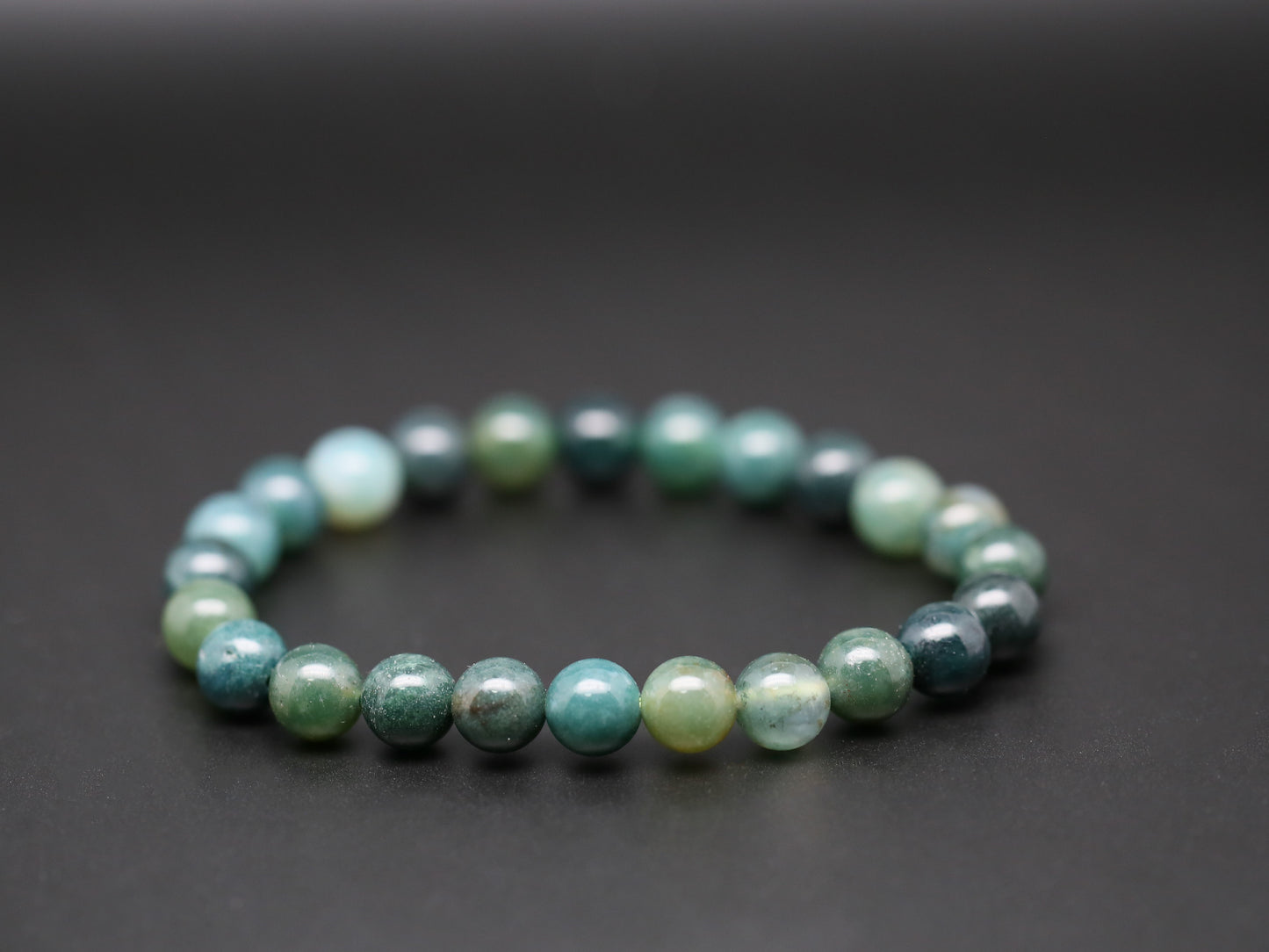 Moss agate bracelets