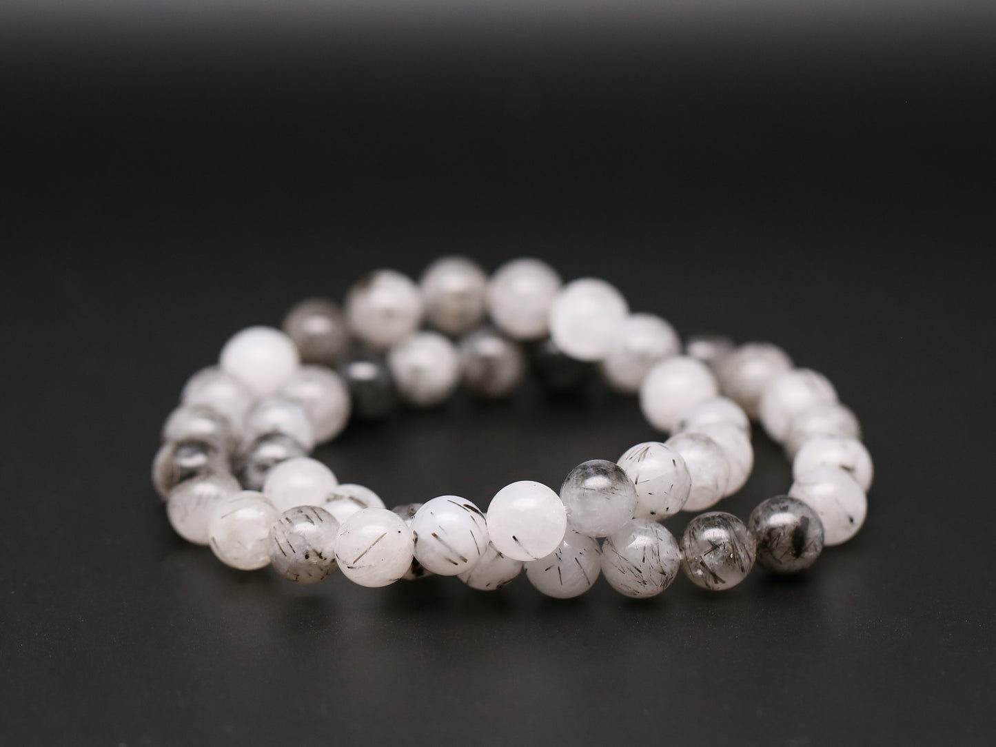 Black rutilate quartz bracelets