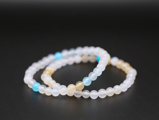 Dyed color agate bracelets