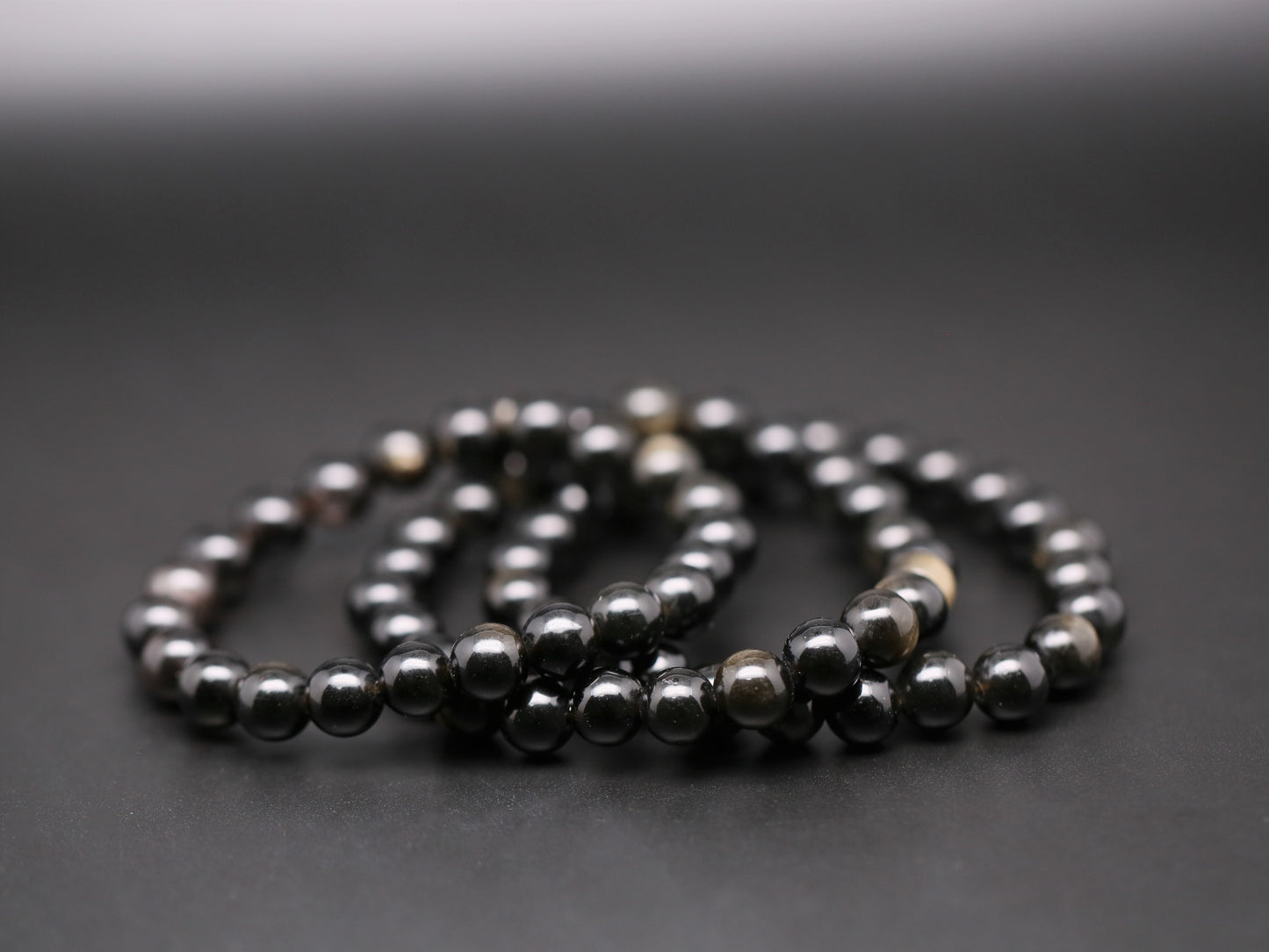 Golden obsidian bracelets