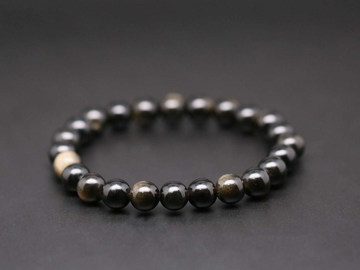 Golden obsidian bracelets