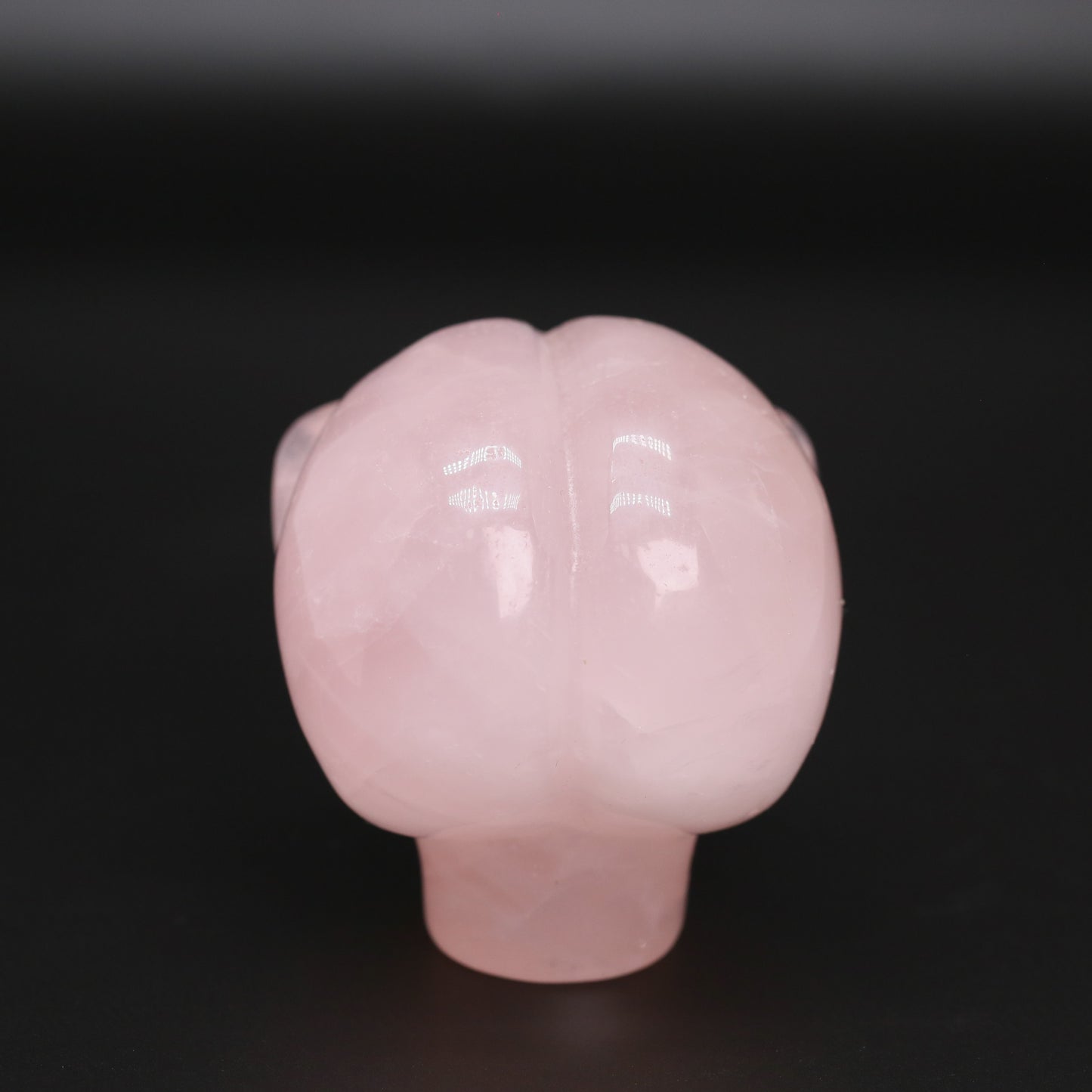 Rose quartz alien head