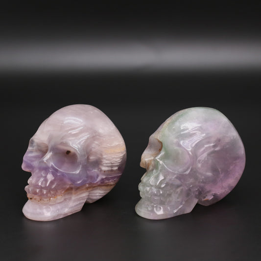 Fluorite skull