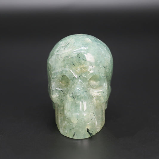 Prehnite skull