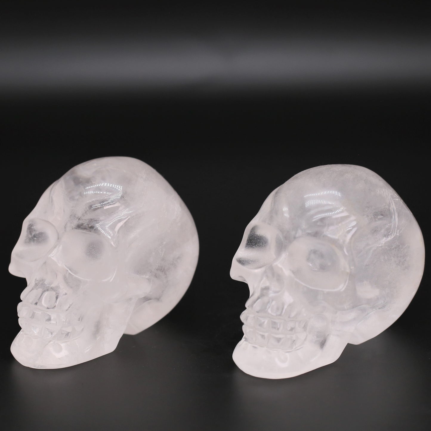 Clear quartz skull