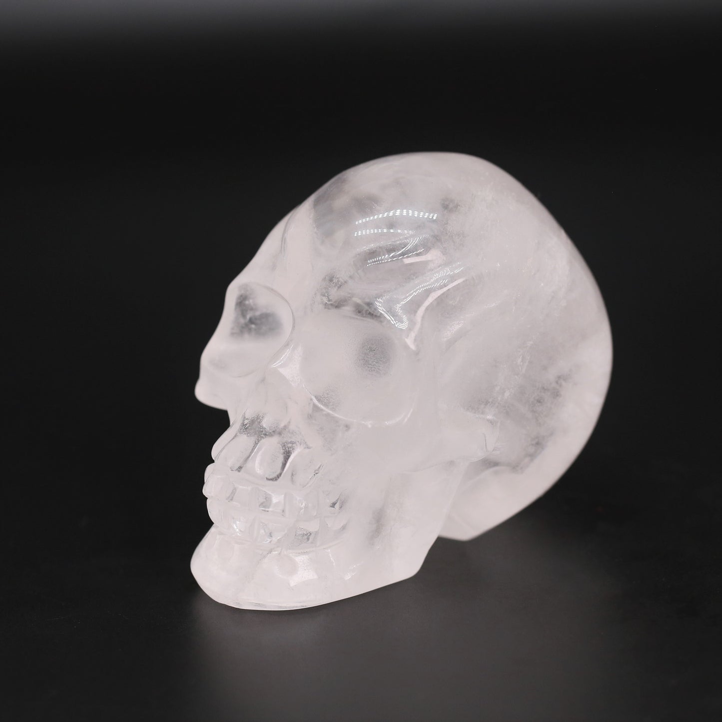 Clear quartz skull