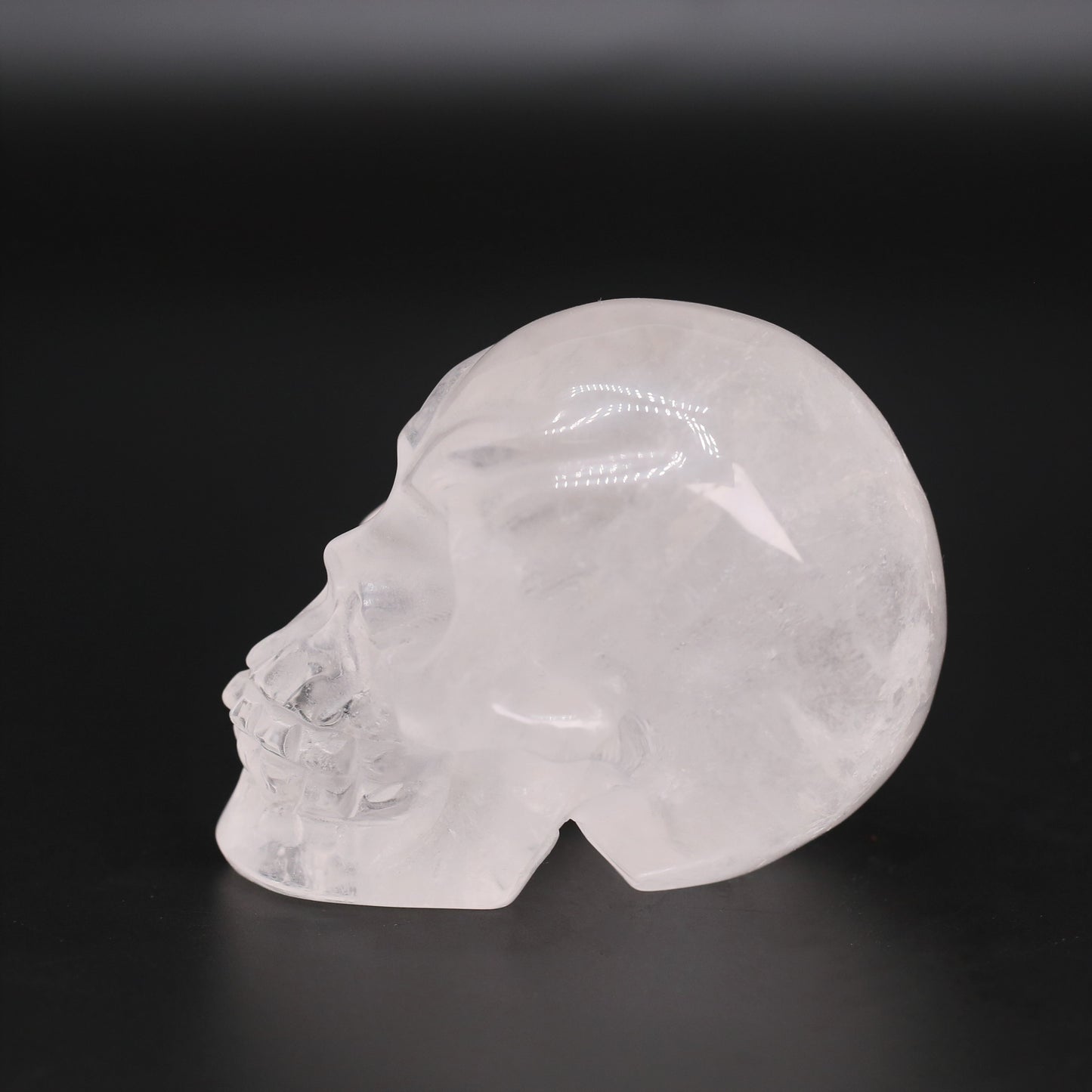 Clear quartz skull