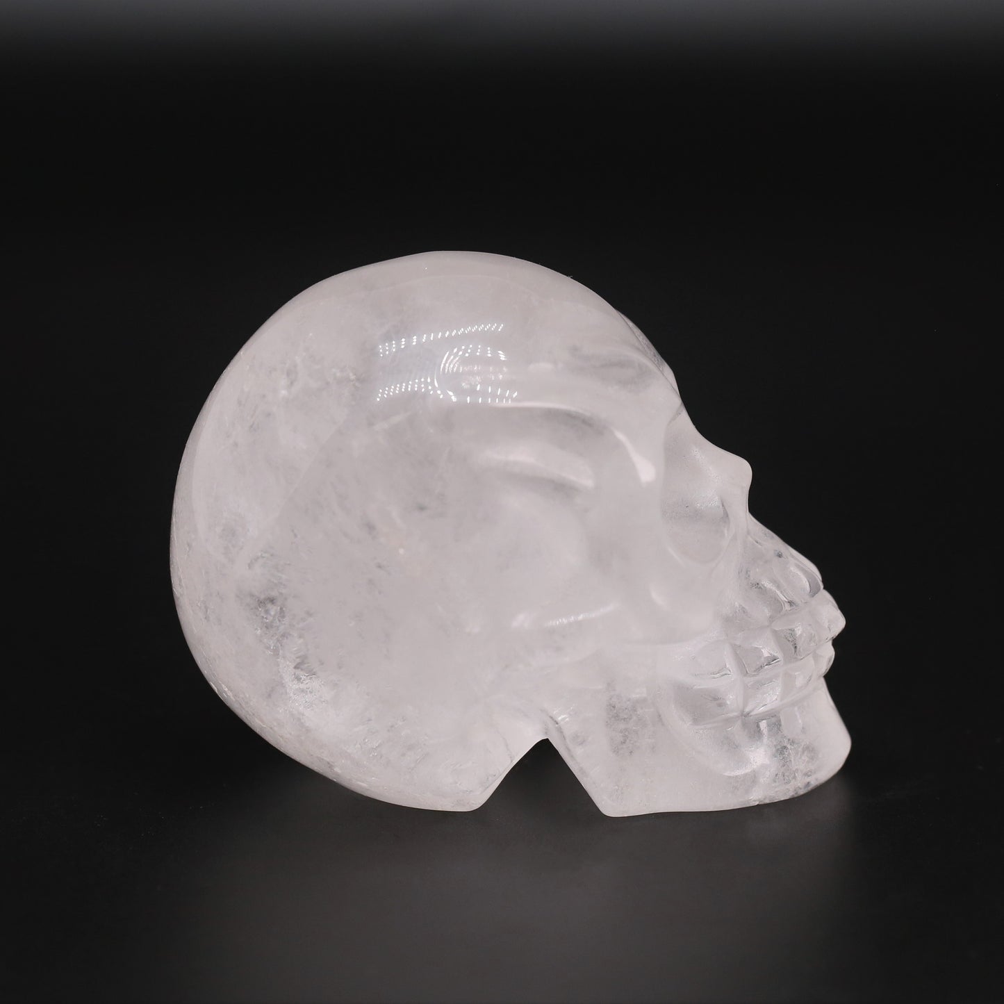 Clear quartz skull