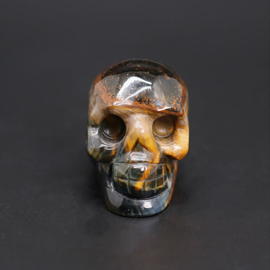 Tiger's eye skull