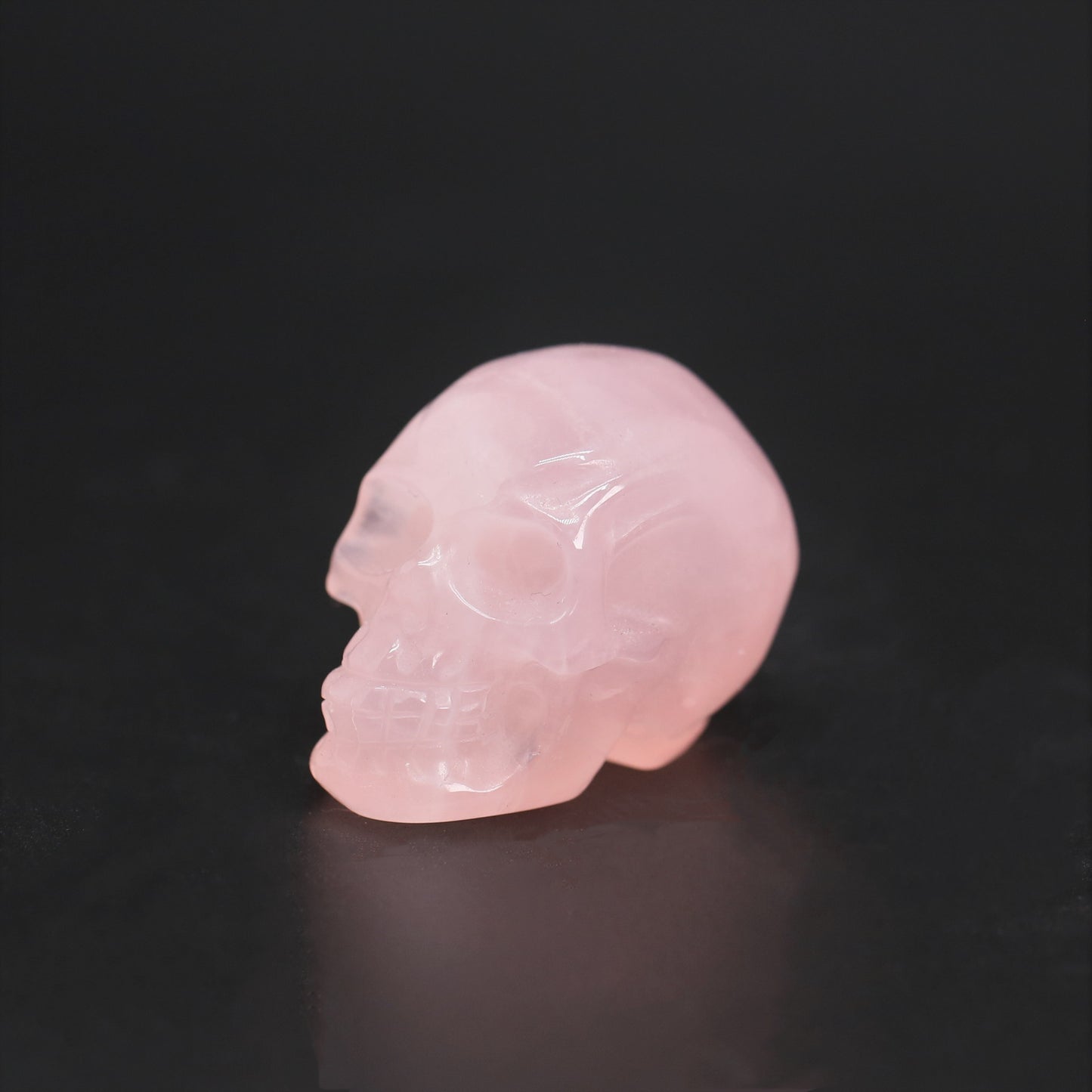 Rose quartz small skull