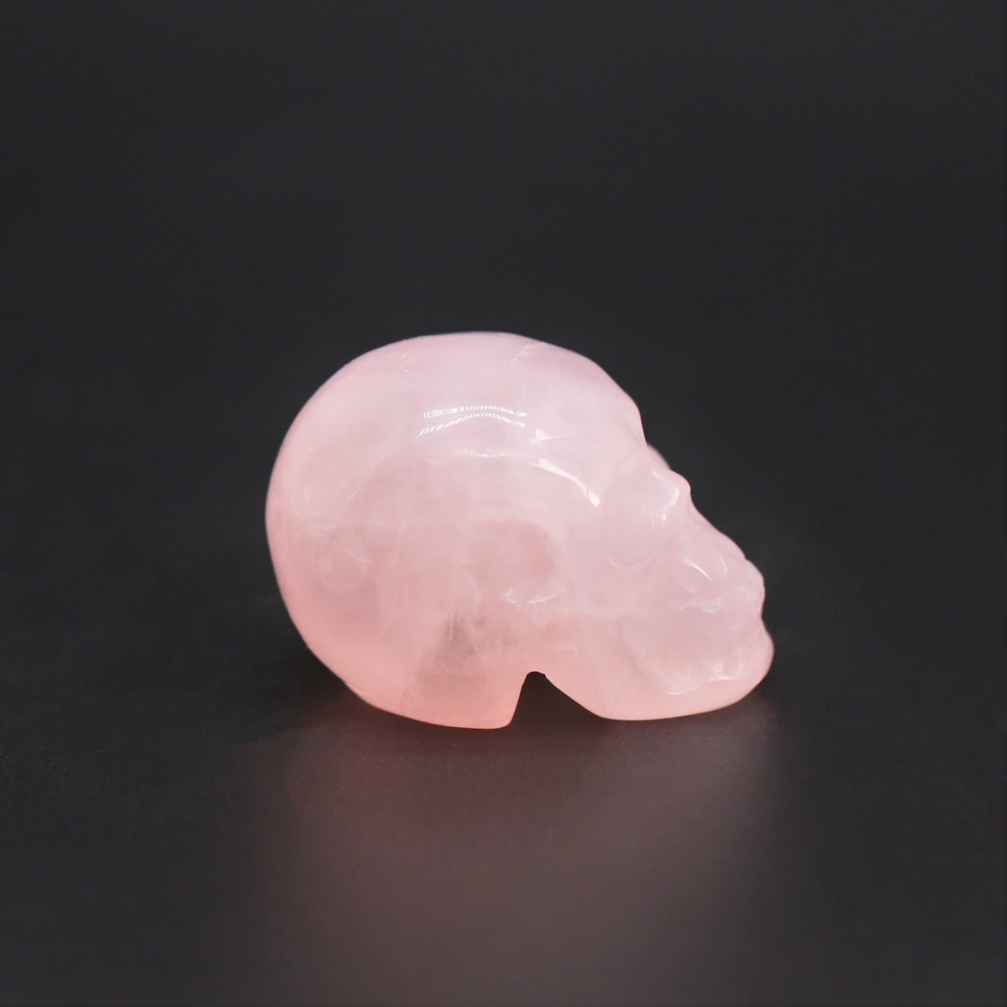 Rose quartz small skull