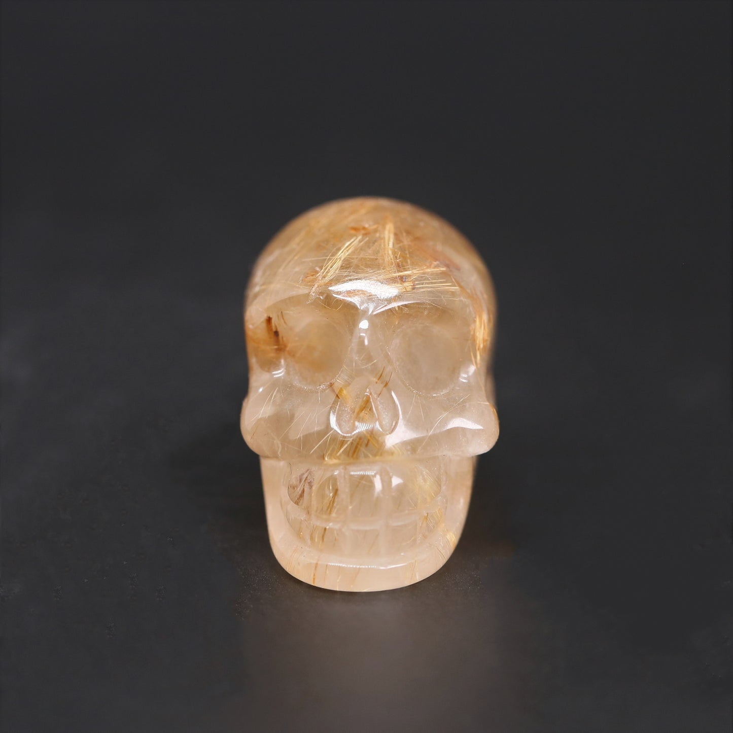 Golden rutile small skull