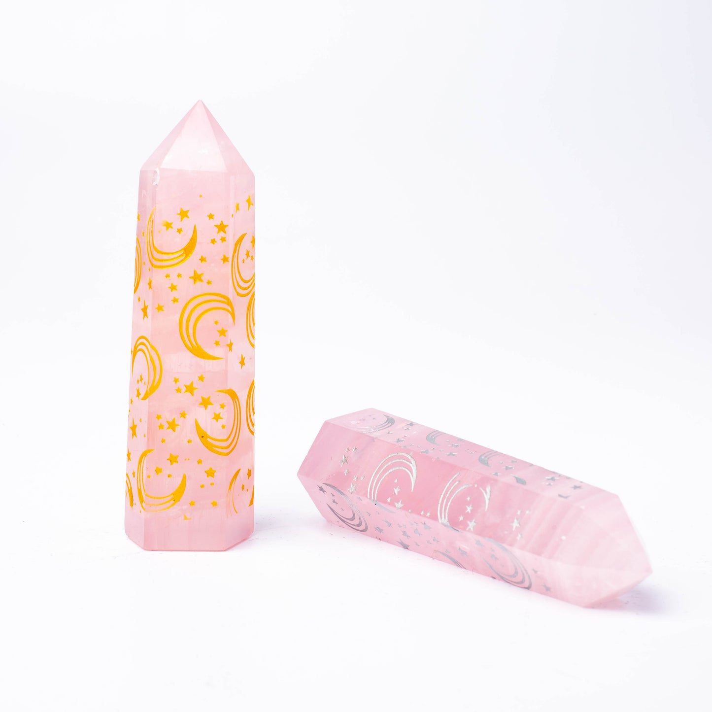 Rose quartz Tower with Prints