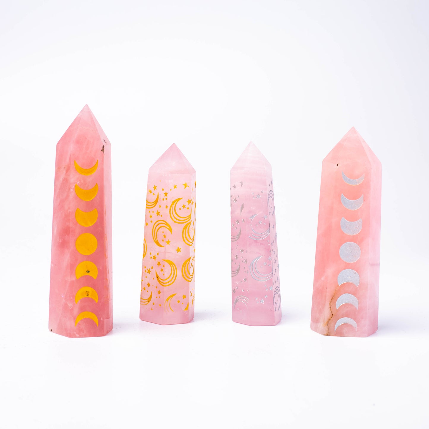 Rose quartz Tower with Prints