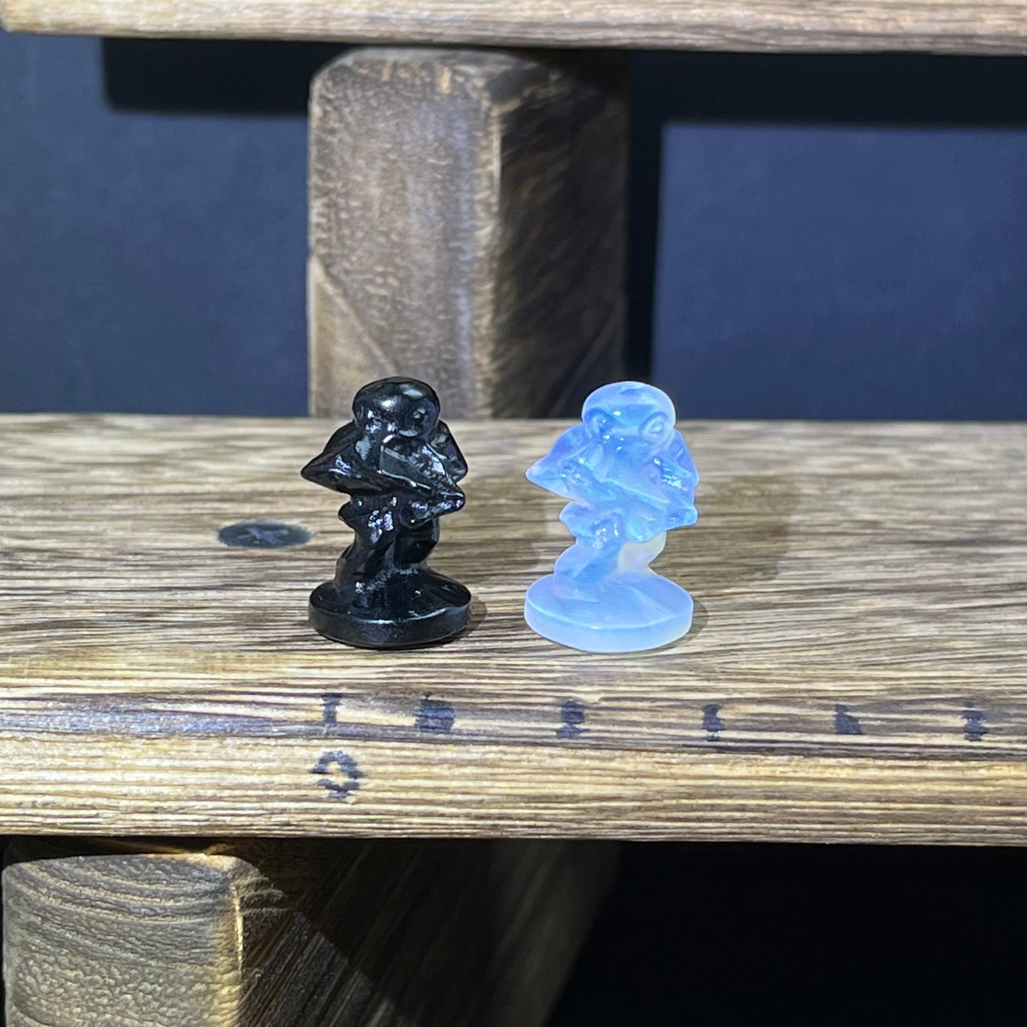 Mini Obsidian and Opalite carvings - Star Wars